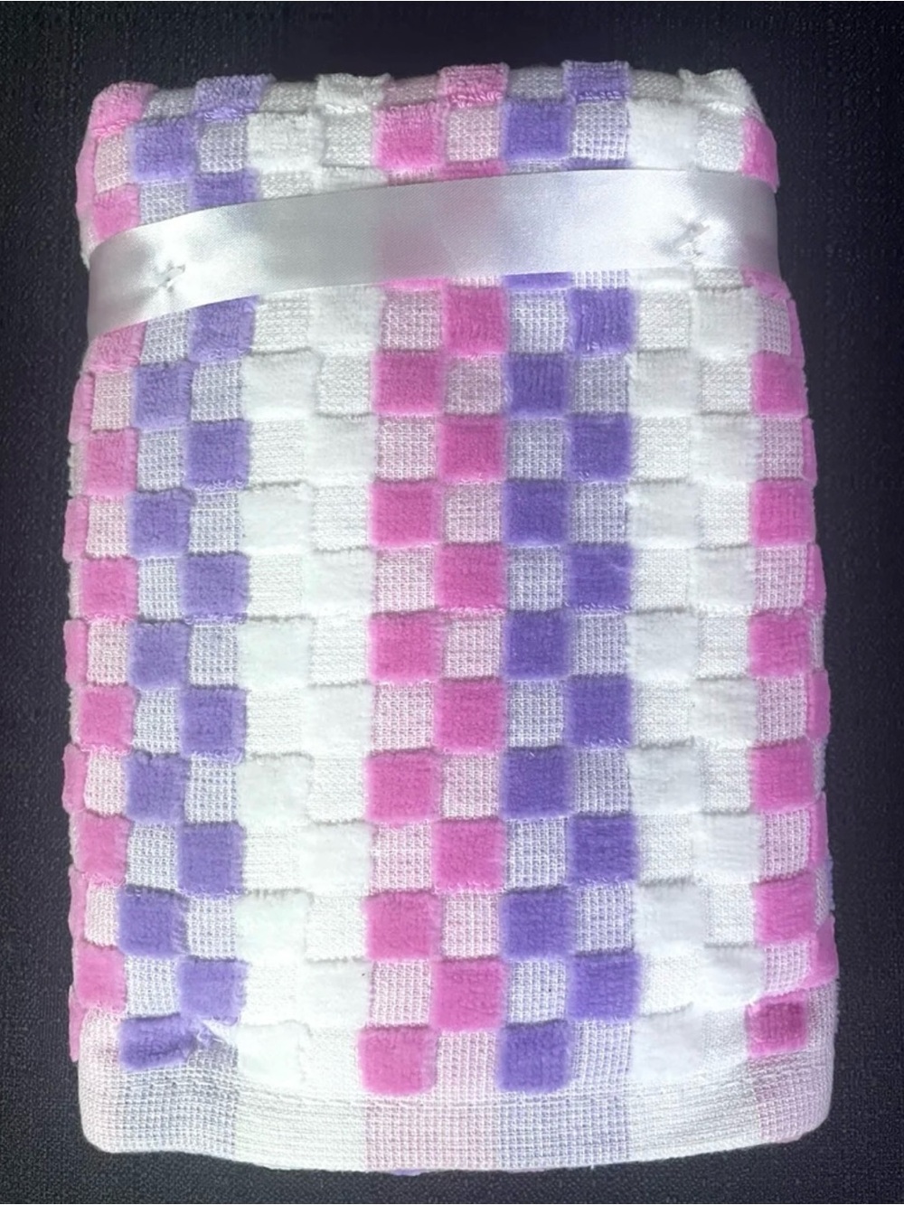 Halloween Lips & Fangs Bathroom Fingertip Hand Towel Set 2x Orange Pink NEW NWT - Picture 3 of 6